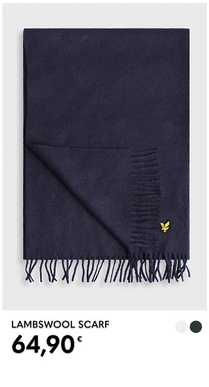 Tummansininen villahuivi Lyle & Scottilta