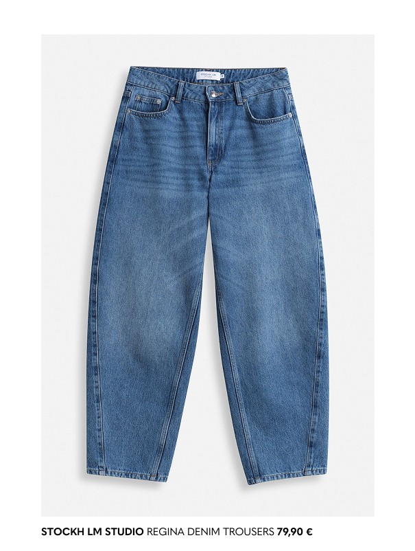 Naisten barrel-malliset farkut.