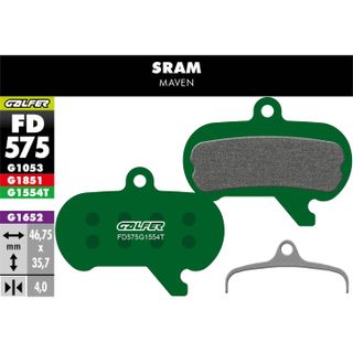 Galfer Jarrupala PRO Sram Maven Galfer Jarrupala PRO Sram Maven vihreä