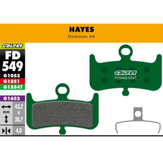 Galfer jarrupala Pro Hayes Dominion A4 Galfer jarrupala Pro Hayes Dominion A4 vihreä