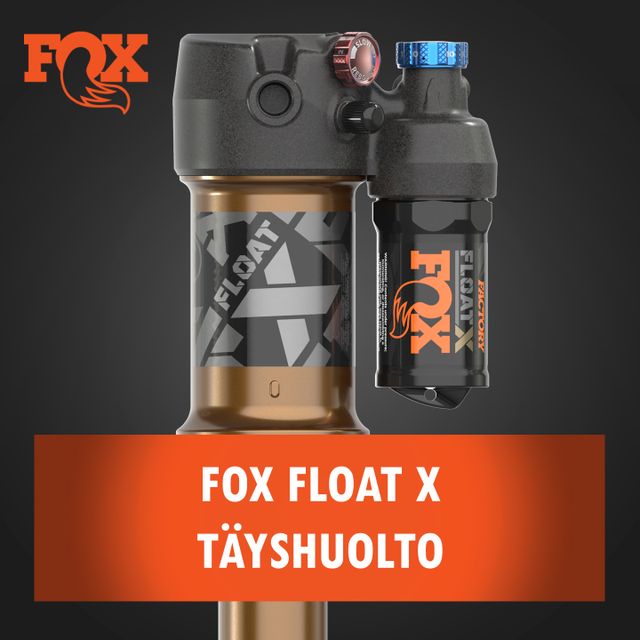 FOX Float X iskunvaimentimen täyshuolto