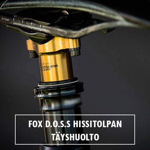 Fox D.O.S.S hissitolpan täyshuolto