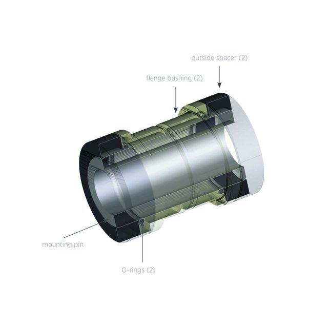 FOX 803-03-197 Mounting Hardware: 5pcs 8mmx 49,78mm