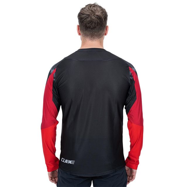 CUBE EDGE Round Neck pitkähihainen pyöräilypaita