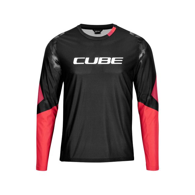 CUBE EDGE Round Neck pitkähihainen pyöräilypaita