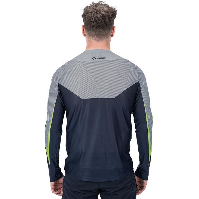 CUBE EDGE Round Neck pitkähihainen pyöräilypaita