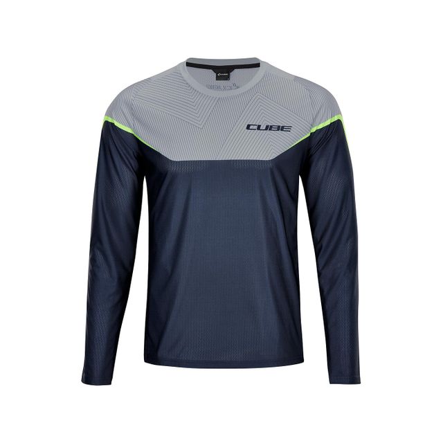 CUBE EDGE Round Neck pitkähihainen pyöräilypaita