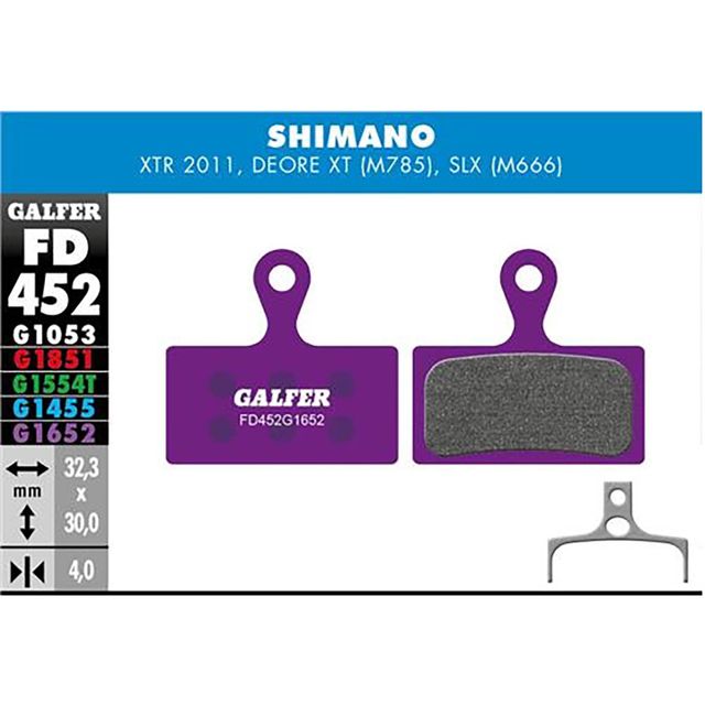 Galfer Jarrupala E-bike Shimano XTR-SLX Shimanon 2-mäntäiseen jarruun
