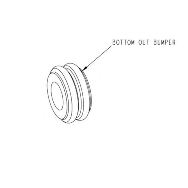 FOX 008-03-055 Bumper B/O 0.375 Shaft 1.00 TLG MCU Black