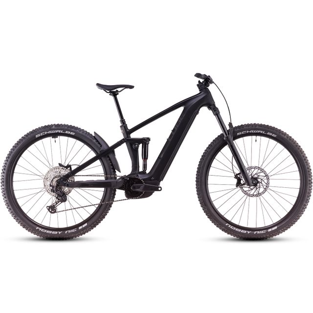CUBE STEREO HYBRID one44 ex 800 sähköpyörä. Värinä blackline.
