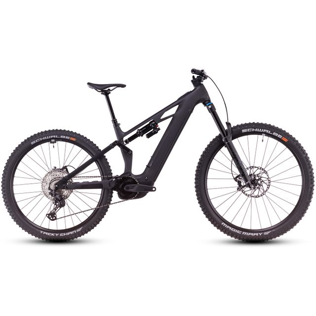 CUBE STEREO HYBRID one77 hpc slx 800 sähköpyörä. Värinä blackline.