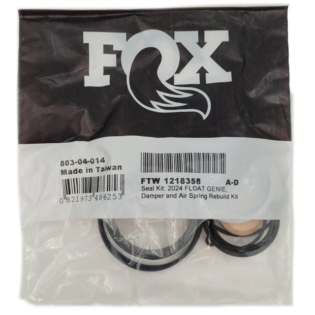FOX 803-04-014 Seal Kit: 2024 FLOAT GENIE, Damper and Air Spring Rebuild Kit