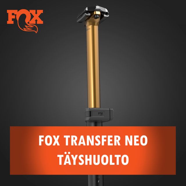 FOX Transfer Neo hissitolpan täyshuolto