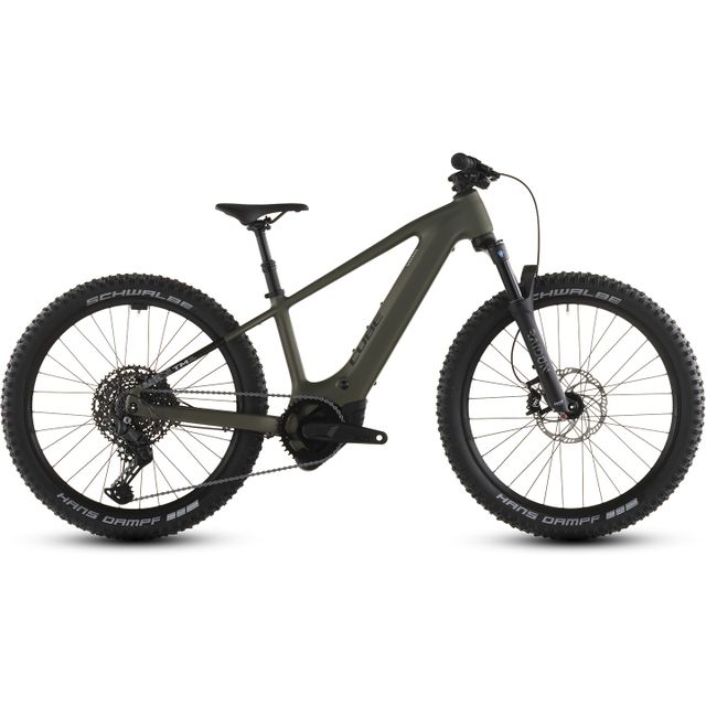 CUBE Acid 240 Hybrid Rookie SLX 400X nuorten sähköpyörä. Värinä reedgreen´n´matrix.