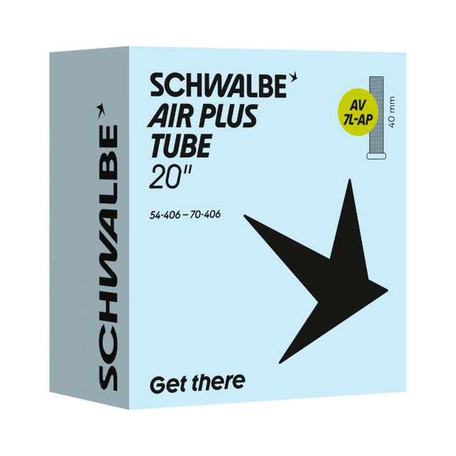 SCHWALBE AV7L-AP AIR PLUS 20 x 2,1-2,8'' (54-70x406) Schrader 40 mm sisärengas