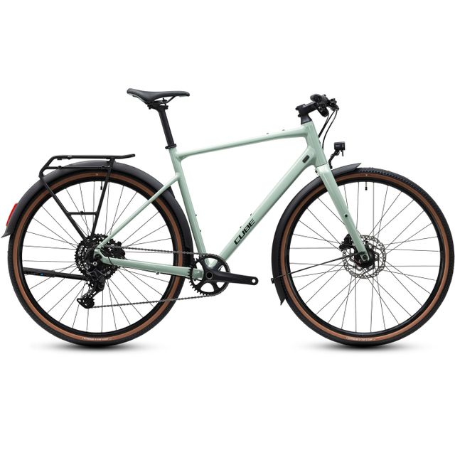 CUBE Nulane Pro FE 2027 polkupyörä aloegreen´n´black-värissä