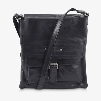 Veske Flap Bag skinn Svart
