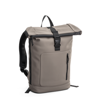 Rolltop ryggsekk Laptop 17" 20L Taupe