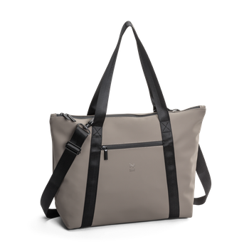 Tote bag Dull rubber PU Taupe