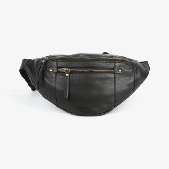 Midjeveske Bum Bag skinn Svart