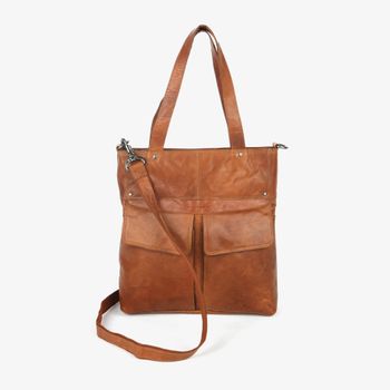 Veske Tote Bag skinn Brandy