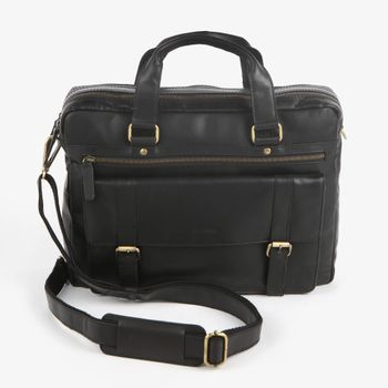 PC-veske Briefcase 13,3" skinn Svart