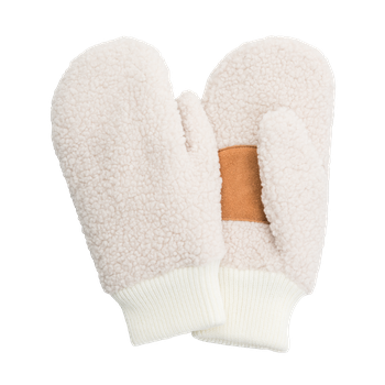 Teddyvotter med semsket skinn, dame Beige