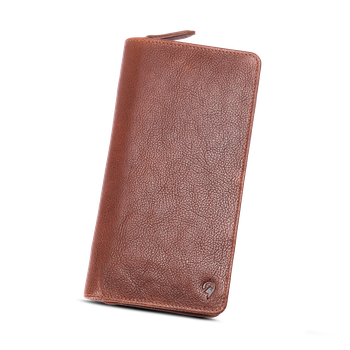 North Pioneer Reisemappe – skinn RFID-beskyttelse Cognac