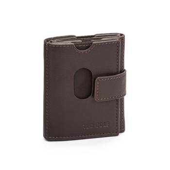 Kortholder i skinn Vintage Brown