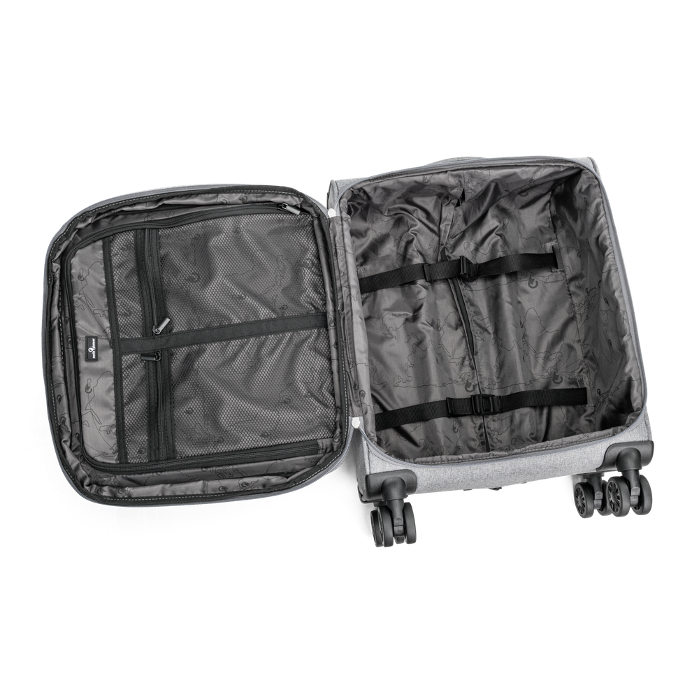 Flight expanderbar kabinkoffert 4 hjul, 55 cm, 39/44L