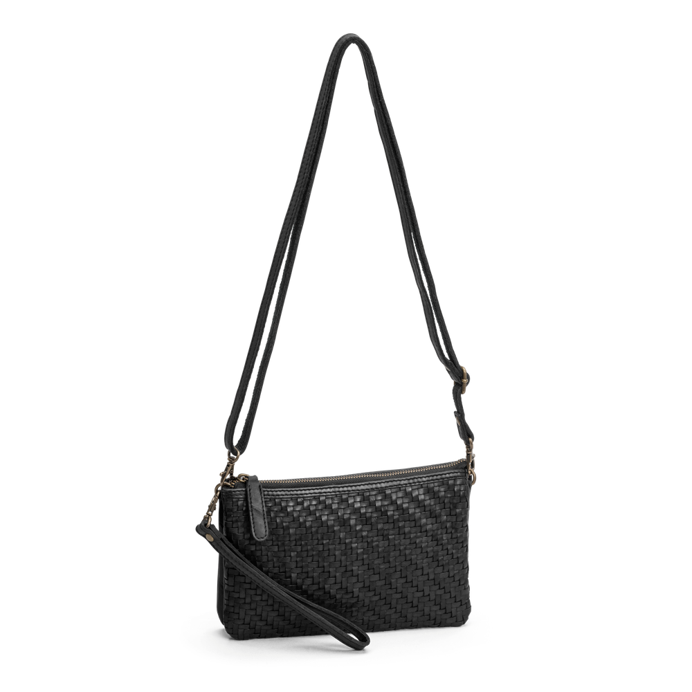 Clutch i flettet skinn