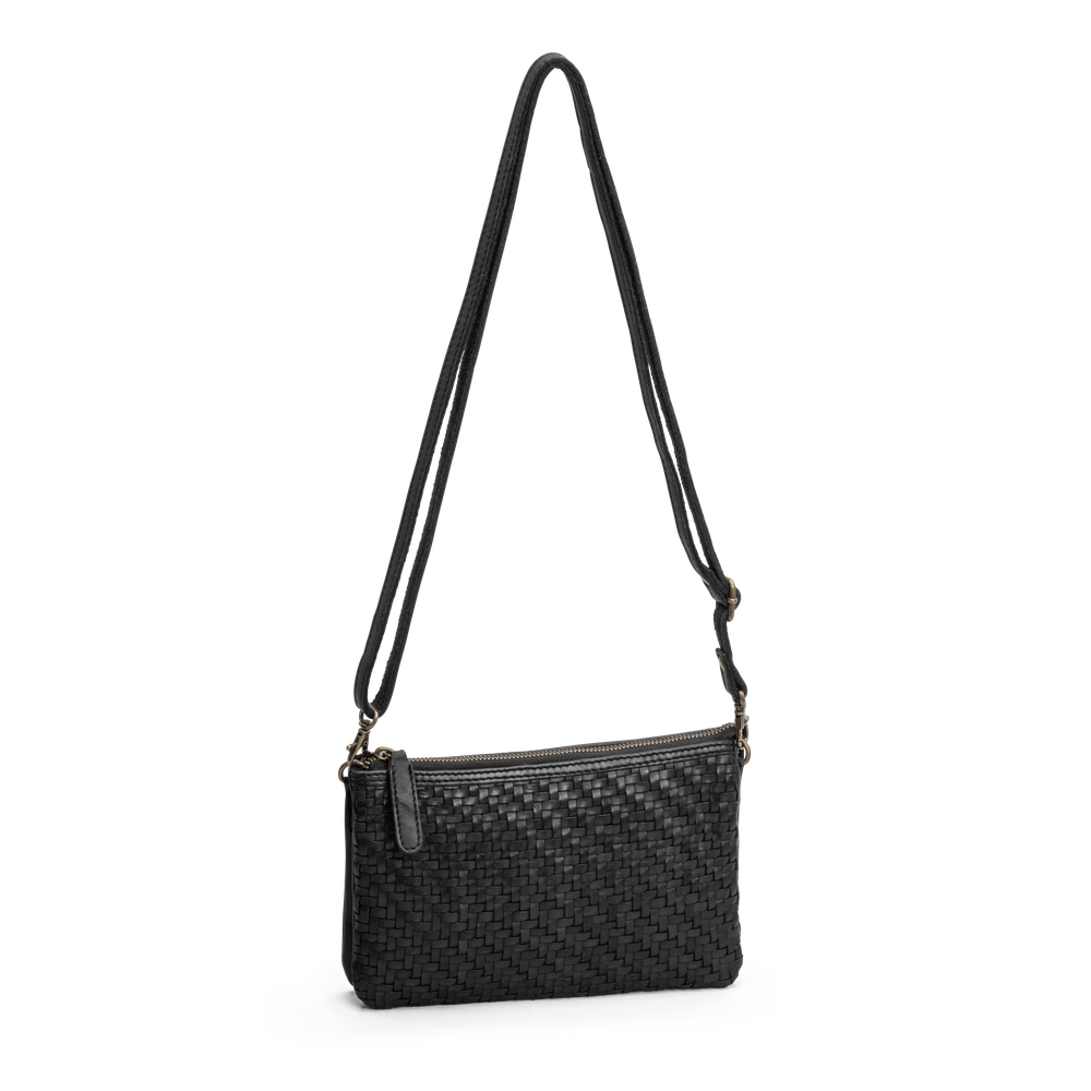 Clutch i flettet skinn