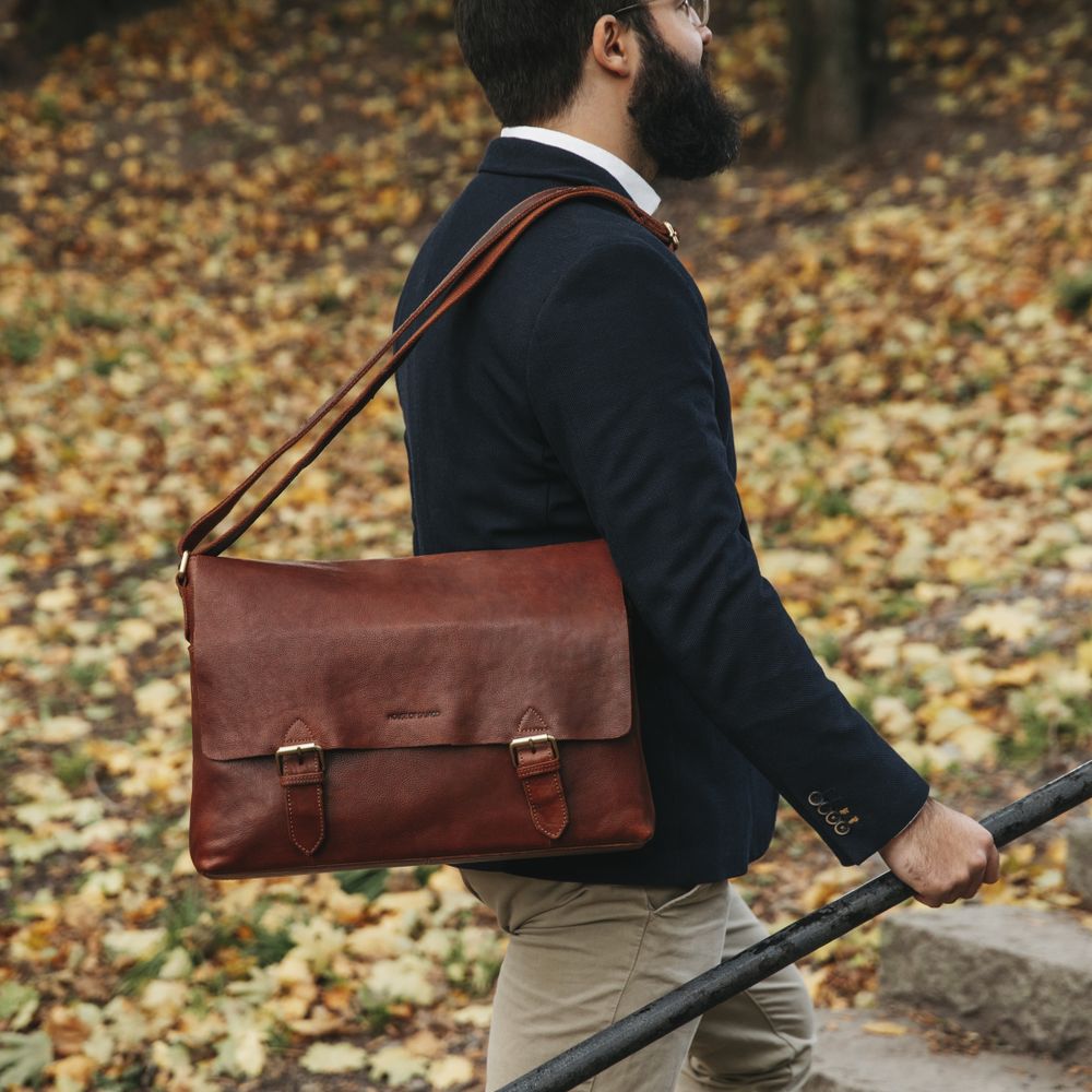 Veske Flapbag Large skinn