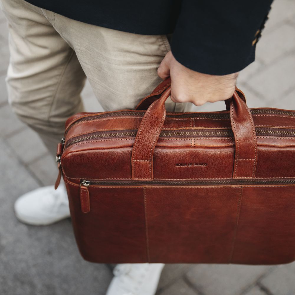 PC-veske Briefcase Medium skinn