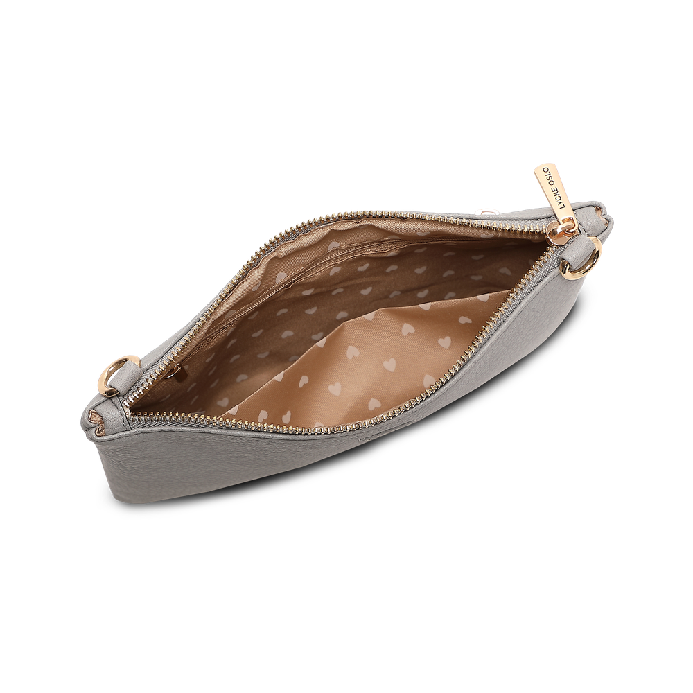 Alma clutch-veske med lang rem