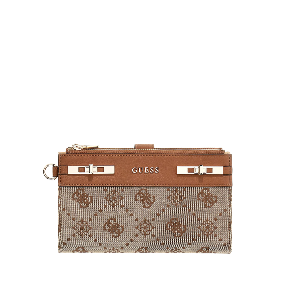 Melinda logo double zip lommebok