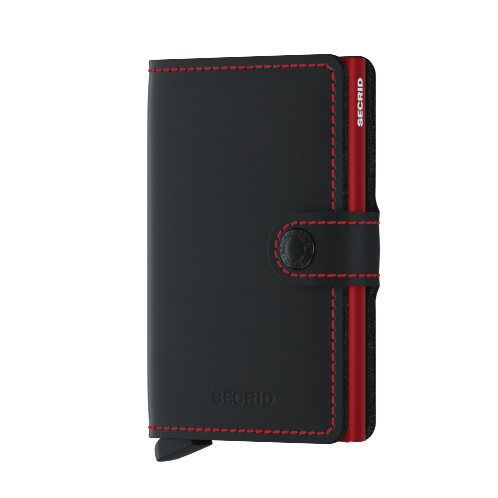 Miniwallet Matte Black-Red