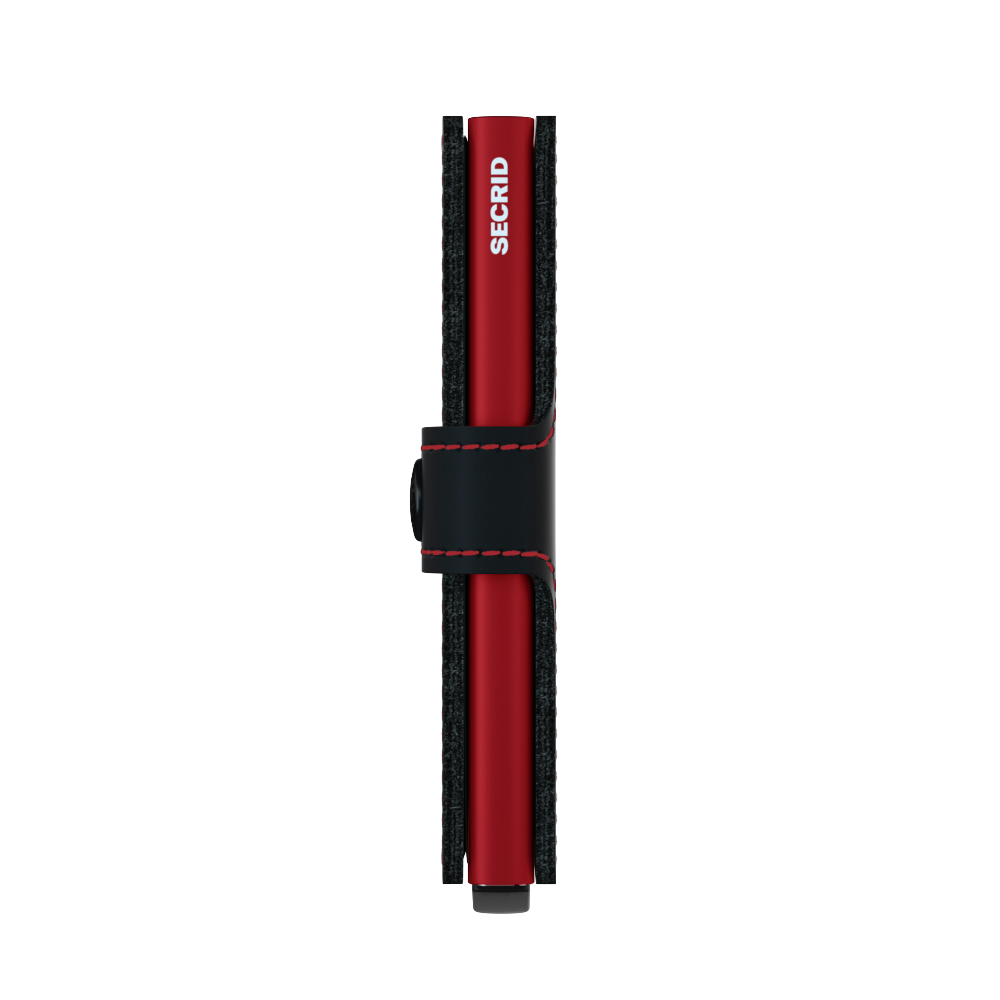Miniwallet Matte Black-Red