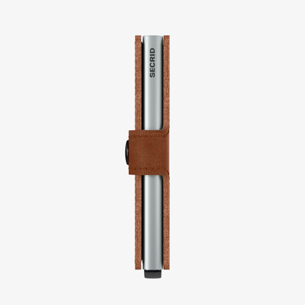 Miniwallet Vintage Cognac-Silver