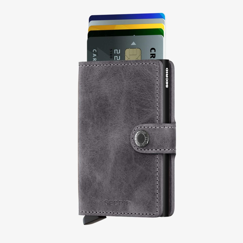 Miniwallet Vintage Grey-Black