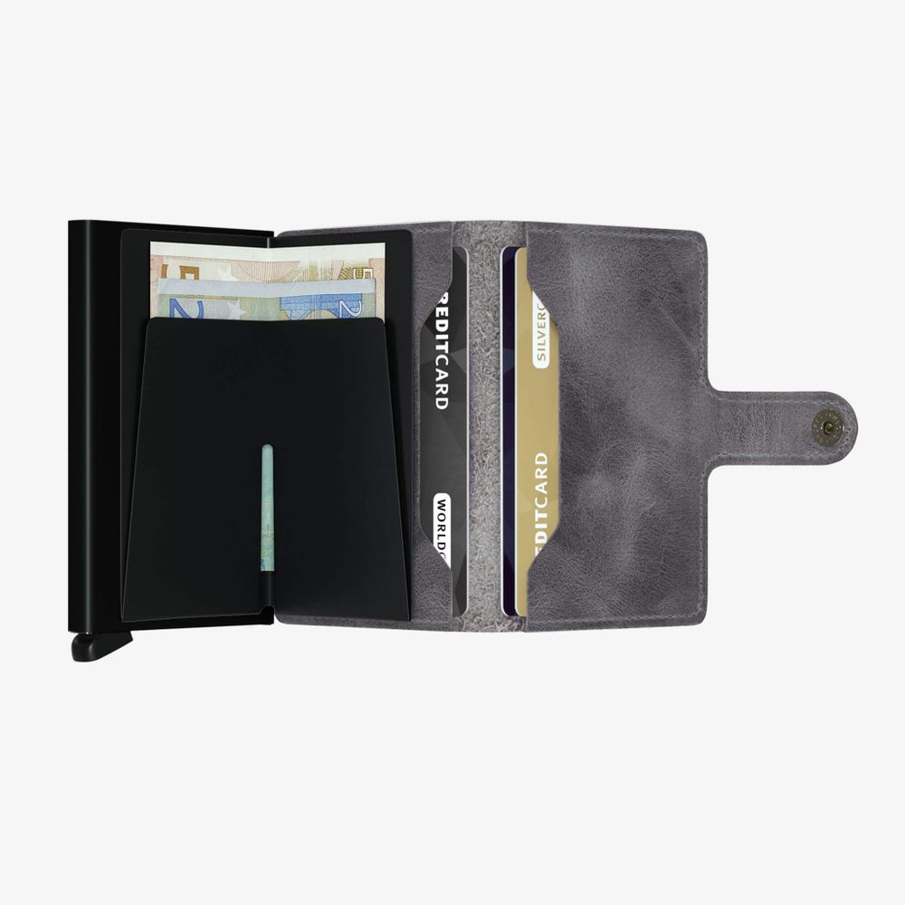 Miniwallet Vintage Grey-Black