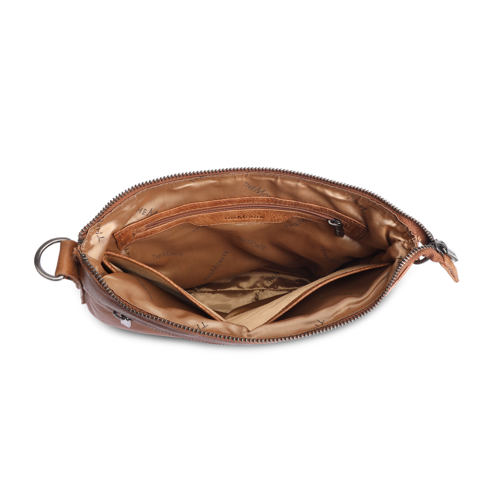 Crossbody i skinn