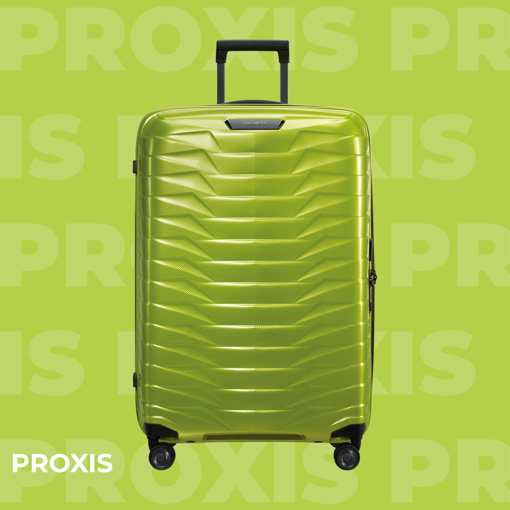 Samsonite Proxis grønn koffert
