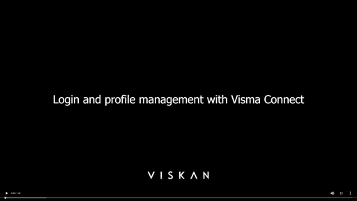 Login and profile management with Visma Connect