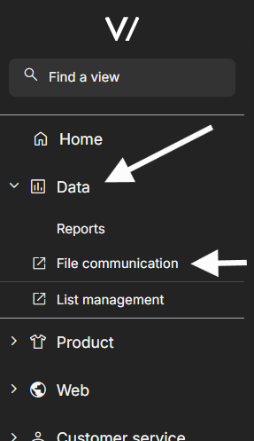 Viskan Backoffice menu