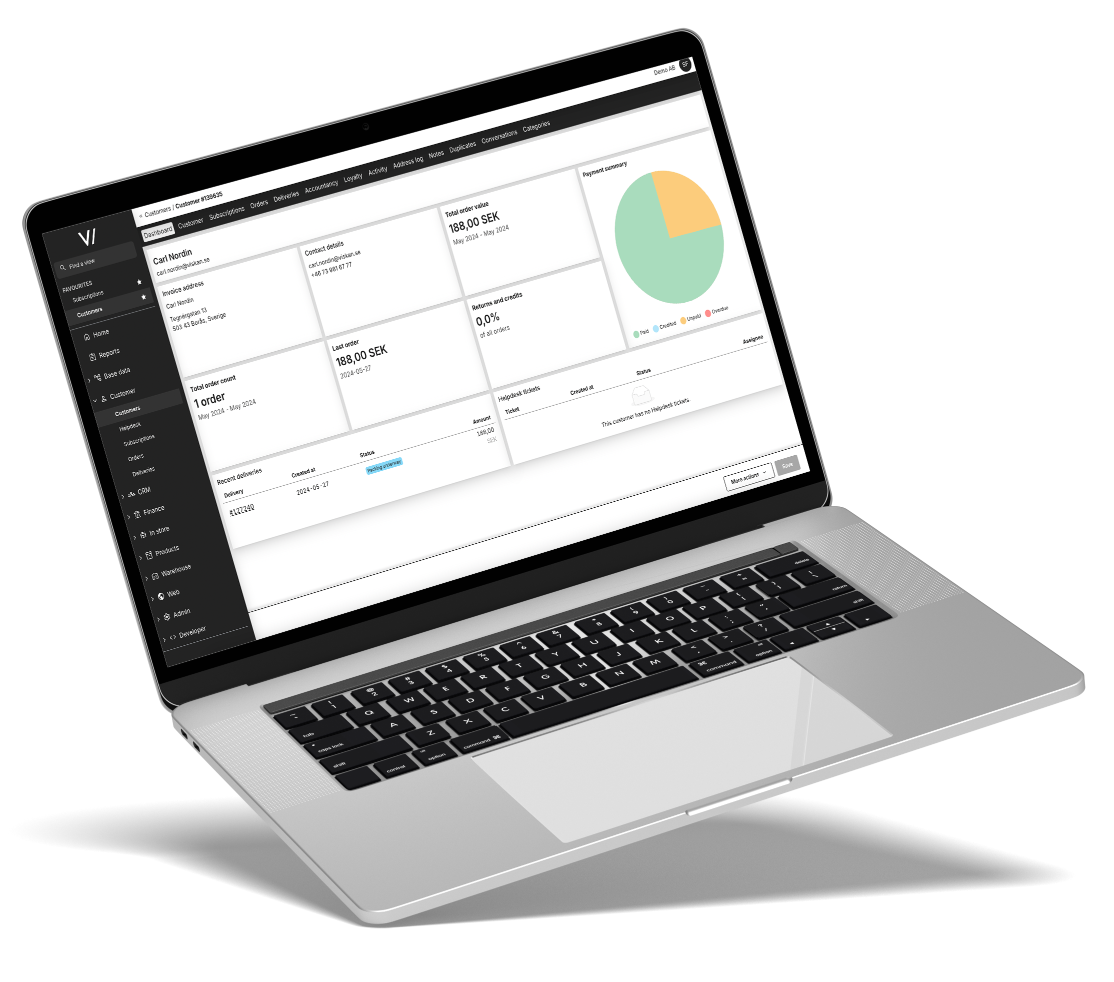 Klarna Checkout mockup on mobile device