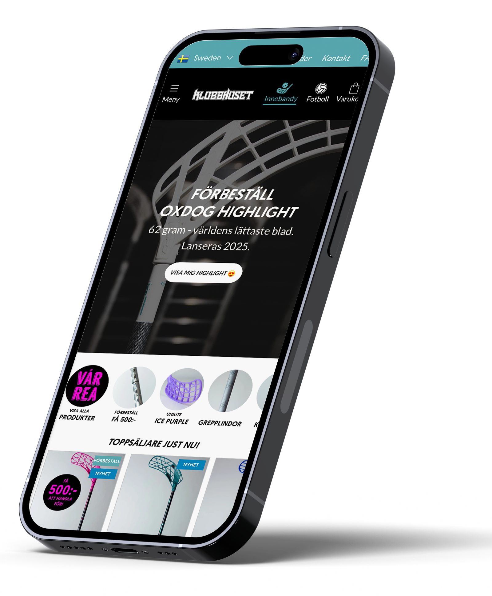 Klarna Checkout mockup on mobile device