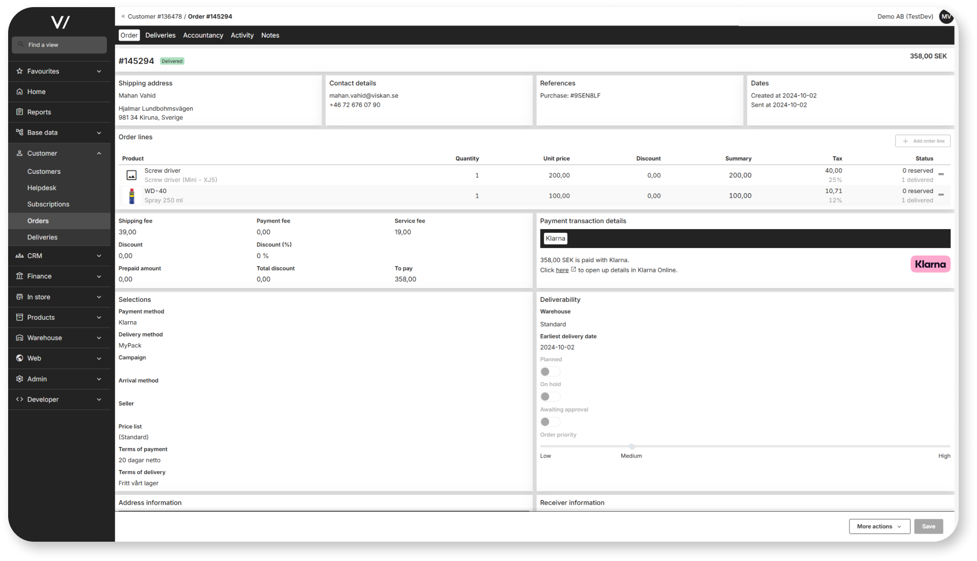 Klarna Checkout mockup on mobile device